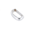 B3380 1" Silver Tumbled, Belt Loop, Solid Brass