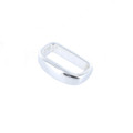 SL120 25mm Silver Tumbled, Belt Loop, Solid Brass