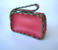 Leather Key Case Brown With Natural Trim