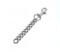 G27477 Nickel Plate, Zinc Swivel Bolt Snap w/ Brass Chain Links