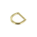 G11972 19mm Natural Brass, D-Ring, Solid Zinc