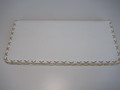 Leather Passport Case White with Natural Trim