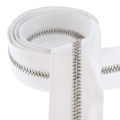 Metal 6 Riri Zipper, Continuous Chain, Cotton Dyeable, Symmetrical Nickel Teeth (NI)