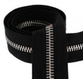 Metal 8 Riri Zipper, Continuous Chain, Symmetrical Nickel Teeth (NI)
