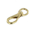 251 7/16" Natural Brass, Swivel Lever Snap, Solid Brass-LL