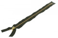Metal 6 Riri Zipper, Closed End, Brass Teeth (GO), Olive, Kobo Pull 35.5cm