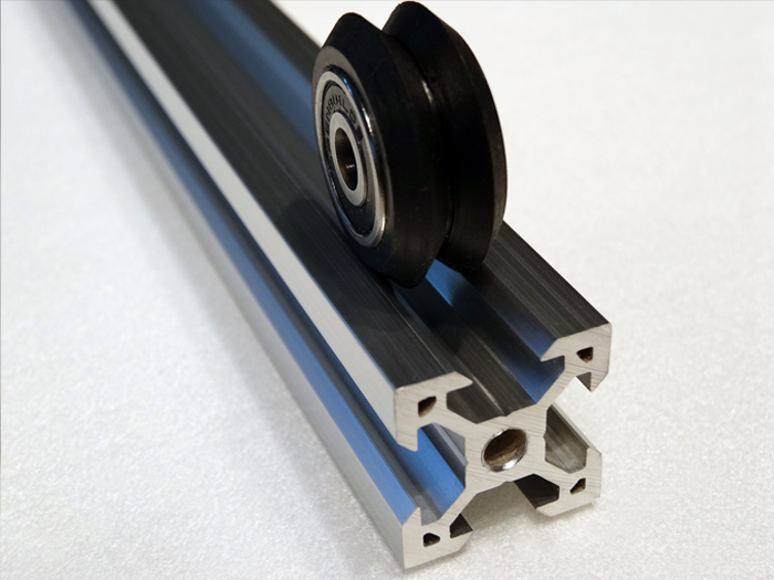 20mm extrusion linear rail CNC 3D printer 6pcs Polycarbonate Mini V Wheel Kit 