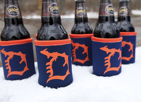 michigan, michigan pride, detroit, detroit d, deluxe, local, koozie