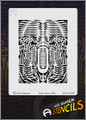 Alex Hansen Alien Face Stencil Large