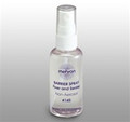 Barrier Spray can be used under makeup to stop sweat or over makeup to set it after applying Powder
Barrier Spray is a clear alcohol-based, cosmetic grade film that is designed to create a barrier between the skin and the makeup.It prevents staining from highly pigmented Colors. Best of all, after the makeup application it can be used as the final seal for makeup to proctect it from rubbing off
Barrier Spray also helps keep you from breaking out while sweating with makeup on or if you have allergic reactions to the makeup