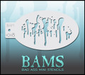 BAM Blood Drip stencil
