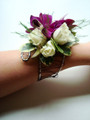Hand-Made Wire Mini Rose and Orchid Corsage