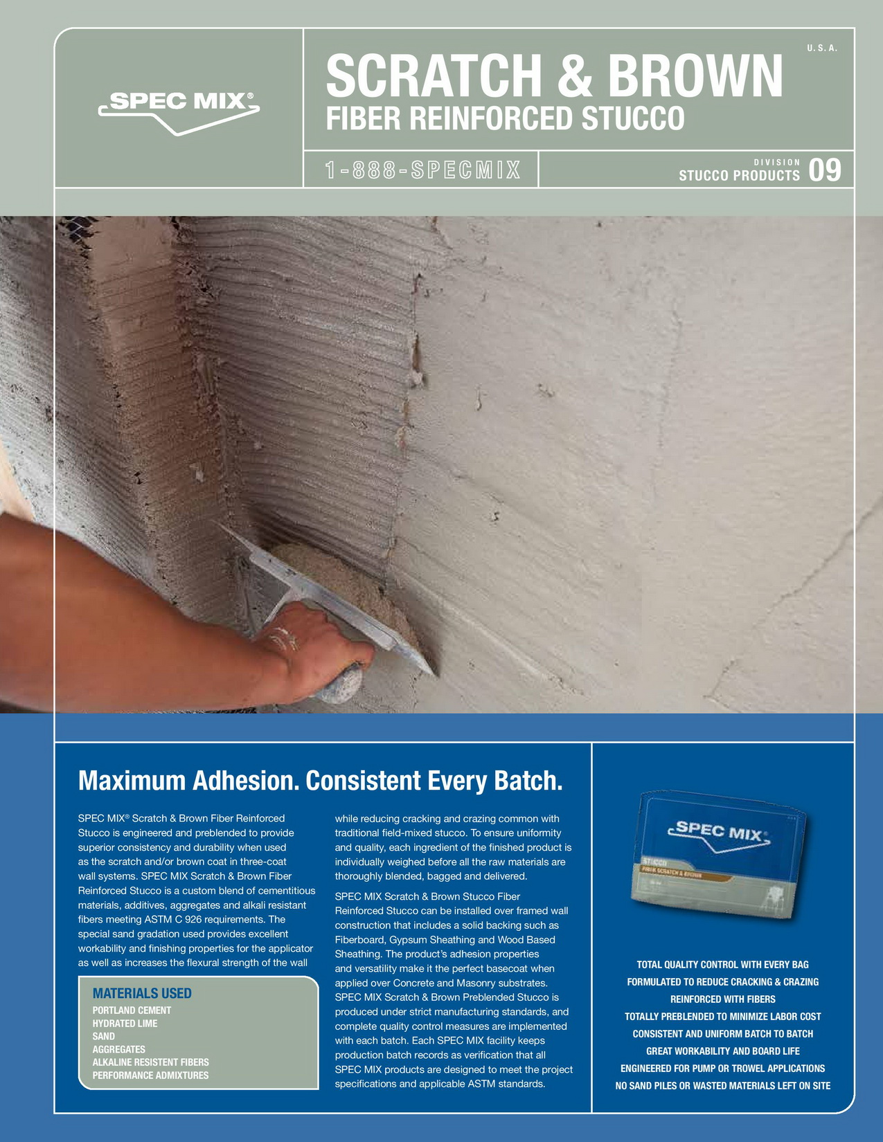 SpecMix Fiber Scratch & Brown Stucco