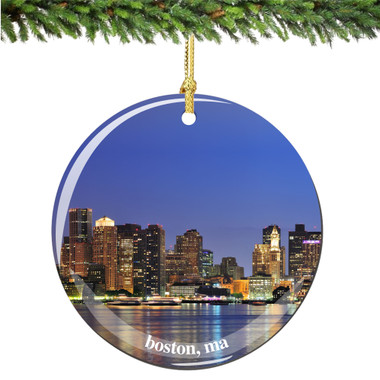 boston porcelain christmas ornament boston porcelain christmas ornament
