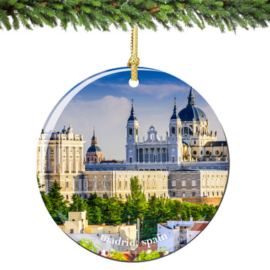 madrid spain christmas ornament porcelain madrid spain christmas ornament porcelain