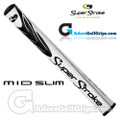 SuperStroke Mid Slim 2.0 Putter Grip - White / Black