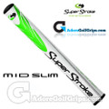 SuperStroke Mid Slim 2.0 Putter Grip - White / Lime Green