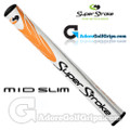 SuperStroke Mid Slim 2.0 Putter Grip - White / Orange