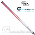 Iguana Golf Wrap-Flag 21 Inch Pistol Long / Belly Putter Grip (Side Detail) - Red / White / Blue