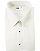 Como Ivory Laydown Collar Tuxedo Shirt - Men's Small