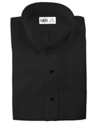 Lucca Black Wingtip Collar Tuxedo Shirt - Men's 3X-Large