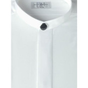 Mandarin Collar Tuxedo Shirt Non Pleated Fly Front- Boy's Small