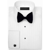 Laydown Collar Tuxedo Shirt by Perry Ellis (18 1/2"  Neck )