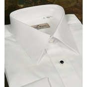 Laydown Collar Tuxedo Shirt by Gino Ricci Made In Italy - 16" Neck