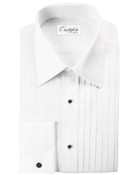 Milan Laydown Tuxedo Shirt by Cristoforo Cardi - 17 1/2 Neck