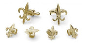 Fleur De Lis Cufflinks and Studs Set