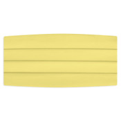 Satin Cummerbund and Bow Tie Set - Canary Yellow