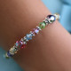 Basic Bracelet shown in Sterling Silver Pastel.