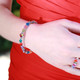 Basic Bracelet shown in Sterling Silver Multi, Shown with our Stretch Ring in Sterling Silver Multi.