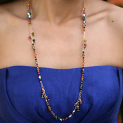 Long Dangle Necklace shown in Gypsy.