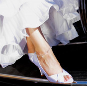 Crystal Dangle Anklet in Sterling Silver Clear.