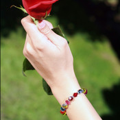 Classic Bracelet shown in Sterling Silver Dark Multi