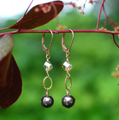 Drop Earrings in 18k Gold Vermeil Sandy Beach