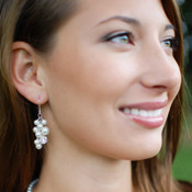 Marilyn Cluster Earrings in Sterling Silver