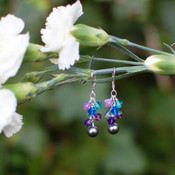 Hummingbird Cluster Earrings