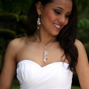 Vivienne Cluster Necklace, shown with the Vivienne Cluster Earrings