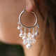 Monique Hoop Earrings shown in Sterling Silver