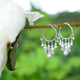 Monique Hoop Earrings shown in Sterling Silver