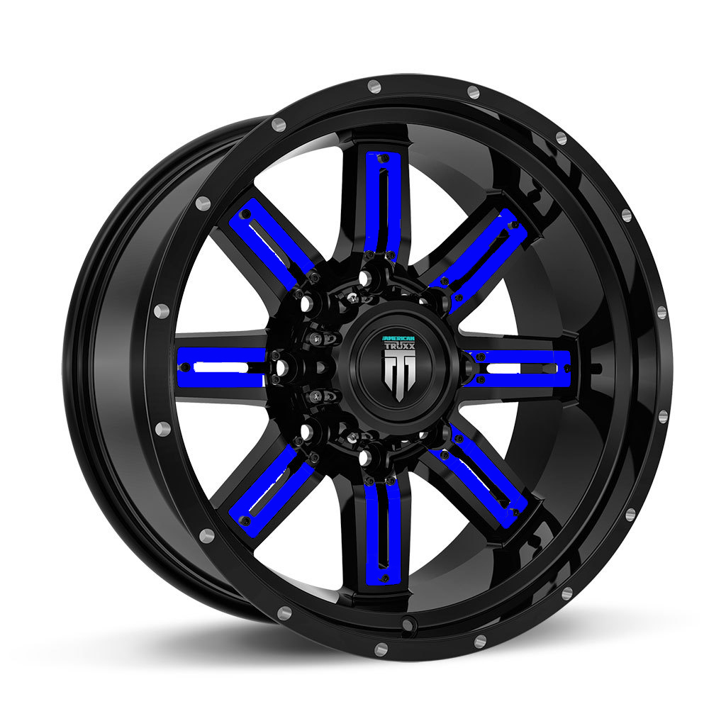 Blue Truck Wheels Blue Truck Rims Custom Blue SUV & Truck Wheels