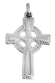 Silver Celtic Cross pendant polished