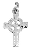 Silver Celtic Polished Cross