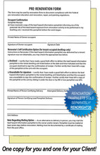 These 2-sheet carbon copy disclosure forms make record keeping simple!