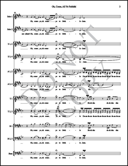 Oh, Come, All Ye Faithful (Arr. by James L. Stevens - SATB) PDF Sheet Music - BYU Music Store