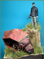 SS Panzer Officer, Eastern Front 1944 & T-34/76 Model 1943 Turret