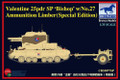 Valentine 25pdr SP "Bishop" w/No.27 Ammunition Limper (Special Edition)