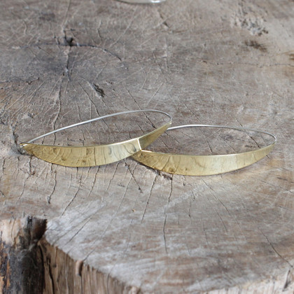 Unique brass hoop earrings Unique brass hoop earrings